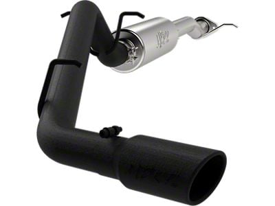 MBRP Armor BLK Single Exhaust System; Side Exit (15-16 3.6L Canyon)