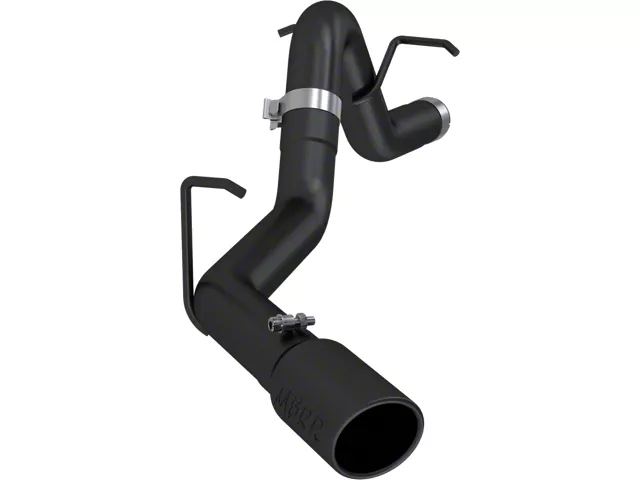 MBRP Armor BLK Filter-Back Single Exhaust System; Side Exit (16-22 2.8L Duramax Colorado)