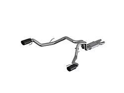 MBRP Armor Plus Resonator Back Dual Exhaust System with Black Tips; Rear Exit (17-20 F-150 Raptor)