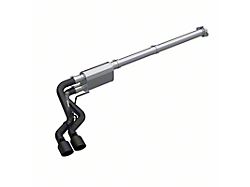 MBRP Armor BLK Dual Exhaust System; Middle Side Exit; Race Version (21-24 5.0L F-150, Excluding Tremor)