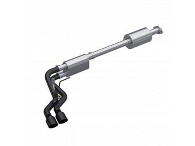 MBRP Armor BLK Dual Exhaust System; Middle Side Exit; Street Version (21-24 5.0L F-150, Excluding Tremor)