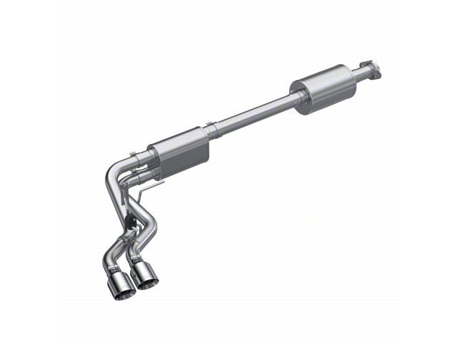 MBRP Armor Lite Dual Exhaust System with Polished Tips; Middle Side Exit; Street Version (21-24 5.0L F-150, Excluding Tremor)