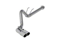 MBRP Armor Lite Filter-Back Single Exhaust System with Dual Polished Tips; Side Exit (17-22 6.7L Powerstroke F-350 Super Duty)