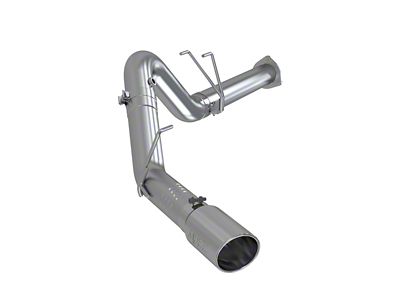 MBRP Armor Lite Filter-Back Single Exhaust System with Polished Tip; Side Exit (15-16 6.7L Powerstroke F-350 Super Duty)