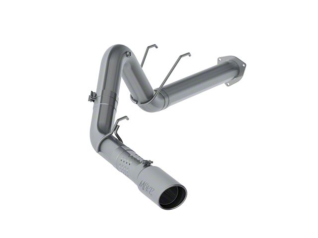 MBRP Armor Lite Filter-Back Single Exhaust System with Polished Tip; Side Exit (17-22 6.7L Powerstroke F-350 Super Duty)