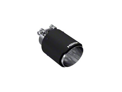 MBRP Angled Cut Dual Wall Exhaust Tip; 4-Inch; Carbon Fiber (Fits 2.50-Inch Tailpipe)