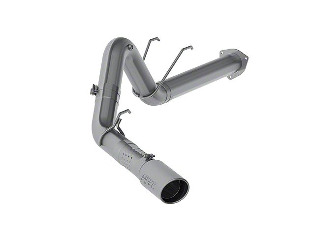 MBRP Armor Plus Filter-Back Single Exhaust System with Polished Tip; Side Exit (17-22 6.7L Powerstroke F-350 Super Duty)