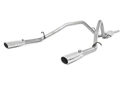 MBRP Armor Lite Dual Exhaust System with Polished Tips; Rear Exit (09-13 5.3L Sierra 1500)