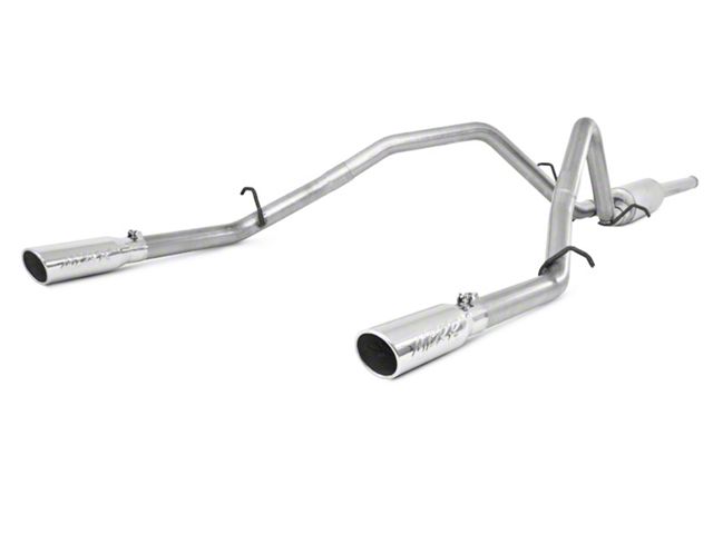 MBRP Armor Lite Dual Exhaust System with Polished Tips; Rear Exit (2009 6.0L Sierra 1500, Excluding Hybrid)