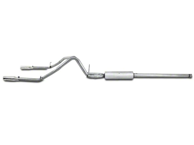 MBRP Armor Lite Dual Exhaust System with Polished Tips; Rear Exit (2009 6.0L Silverado 1500, Excluding Hybrid)