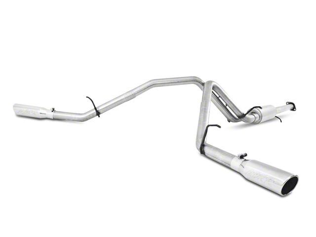 MBRP Armor Lite Dual Exhaust System with Polished Tips; Side Exit (07-13 4.8L Silverado 1500)