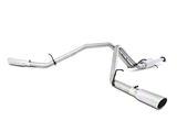 MBRP Armor Lite Dual Exhaust System with Polished Tips; Side Exit (07-13 4.8L Silverado 1500)