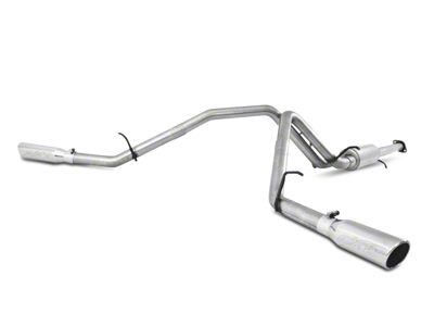MBRP Armor Lite Dual Exhaust System with Polished Tips; Side Exit (07-09 6.0L Sierra 1500, Excluding Hybrid)