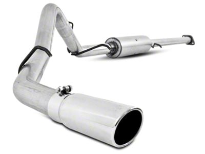 MBRP Armor Lite Single Exhaust System with Polished Tip; Side Exit (07-13 4.8L Sierra 1500)