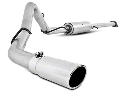 MBRP Armor Lite Single Exhaust System with Polished Tip; Side Exit (07-09 6.0L Sierra 1500, Excluding Hybrid)