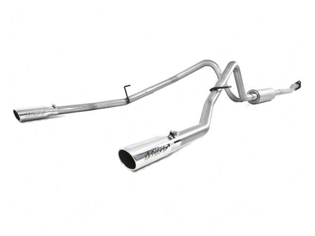 MBRP Armor Lite Dual Exhaust System with Polished Tips; Rear Exit (11-14 5.0L F-150)