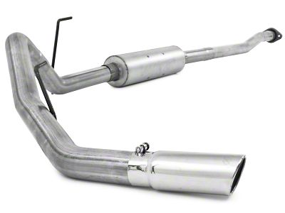MBRP Armor Lite Single Exhaust System with Polished Tip; Side Exit (11-14 5.0L F-150)