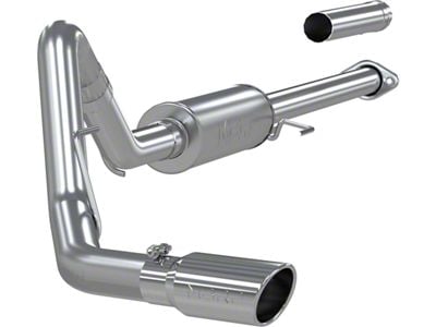 MBRP Armor Lite Single Exhaust System with Polished Tip; Side Exit (15-20 2.7L EcoBoost F-150)