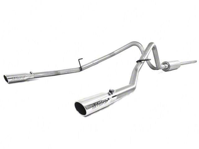 MBRP Armor Lite Dual Exhaust System with Polished Tips; Rear Exit (04-08 4.6L F-150)