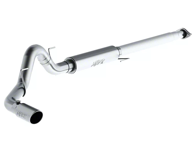 MBRP F-150 4 in. Installer Series Single Exhaust System - Side Exit S5259AL (15-20 2.7L EcoBoost F-150)