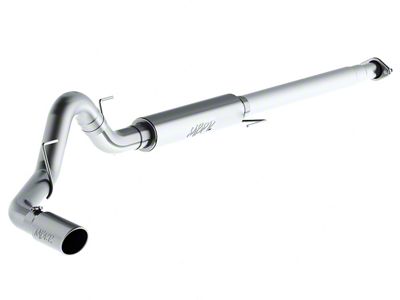 MBRP Armor Lite Single Exhaust System with Polished Tip; Side Exit (15-20 2.7L EcoBoost F-150)