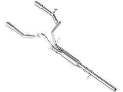 MBRP Armor Lite Dual Exhaust System with Polished Tips; Rear Exit (14-18 5.3L Sierra 1500)