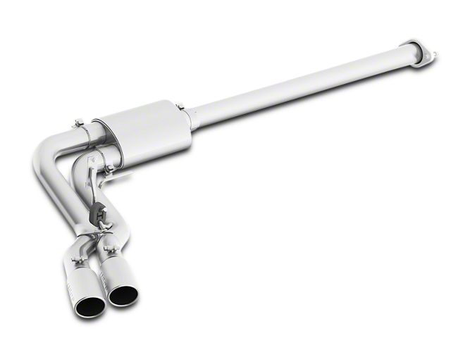 MBRP Armor Pro Dual Exhaust System with Polished Tips; Middle Side Exit (15-20 3.5L EcoBoost F-150, Excluding Raptor & 19-20 F-150 Limited)