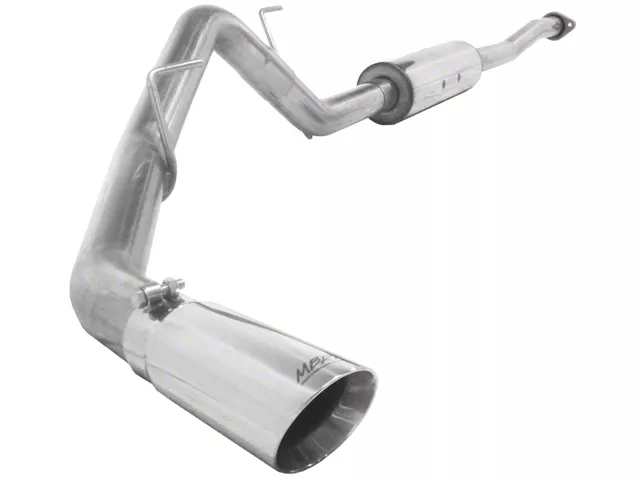 MBRP Armor Plus Single Exhaust System with Polished Tip; Side Exit (11-14 5.0L F-150)