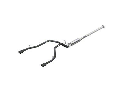 MBRP Armor BLK Dual Exhaust System; Rear Exit (19-24 5.7L RAM 1500)