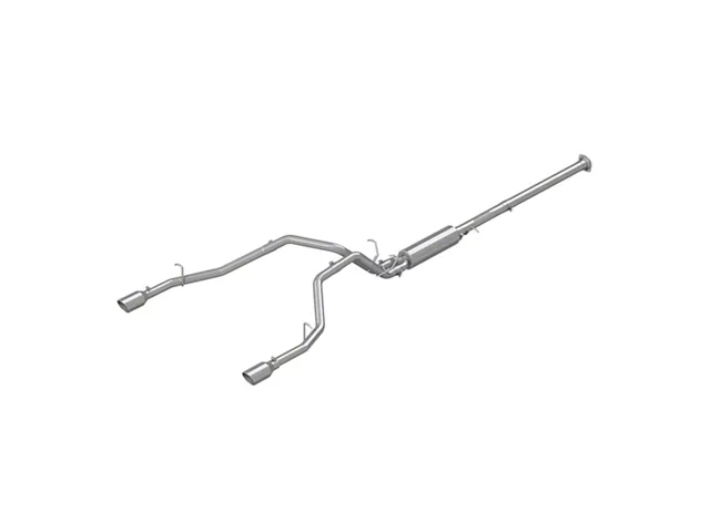 MBRP Armor Plus Dual Exhaust System with Polished Tips; Rear Exit (19-24 5.7L RAM 1500)