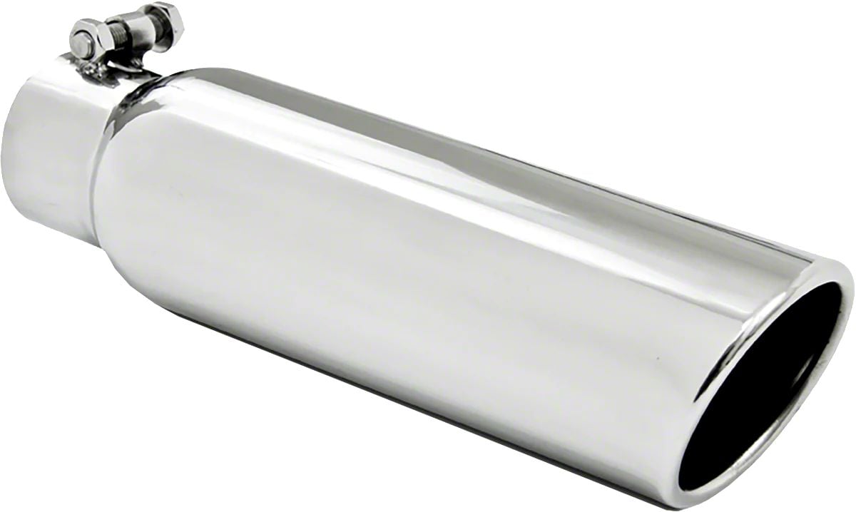 MBRP RAM 1500 3.50Inch Angled Cut Rolled Exhaust Tip; Polished T5148