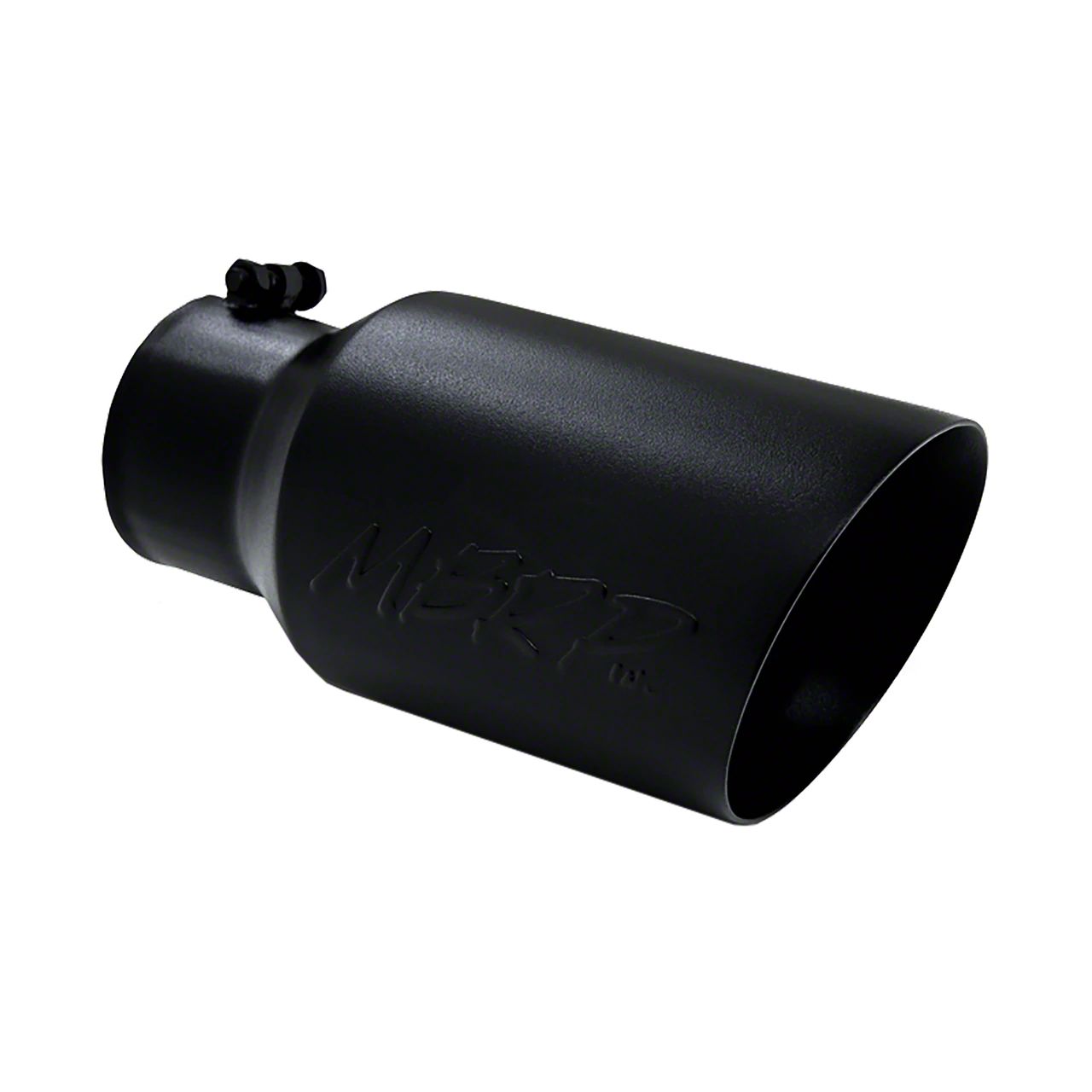 MBRP RAM 1500 6Inch Black Dual Wall Angled Exhaust Tip; 4Inch