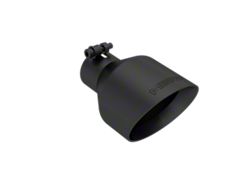 MBRP Angled Cut Dual Wall Exhaust Tip; 5-Inch; Black (Fits 2.50-Inch Tailpipe)