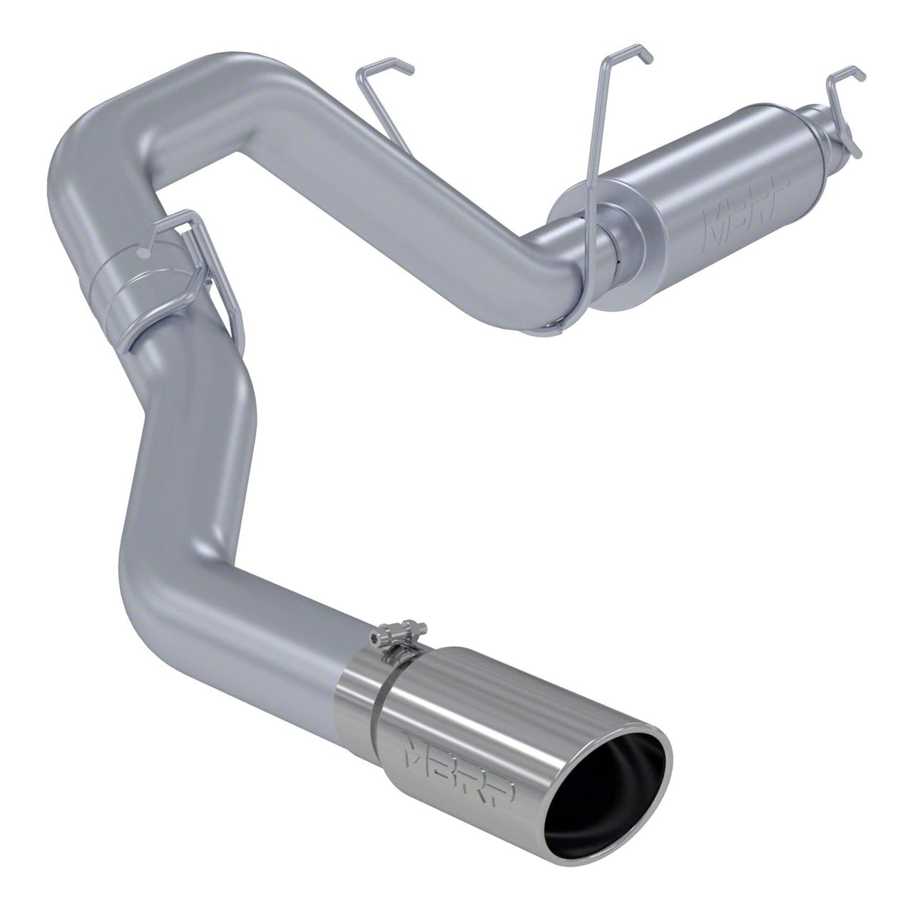 MBRP RAM 3500 Armor Lite Single Exhaust System with Polished Tip; Side