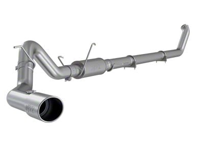 MBRP Armor Lite Turbo-Back Single Exhaust System with Polished Tip; Side Exit (03-04 4WD 5.9L RAM 3500)