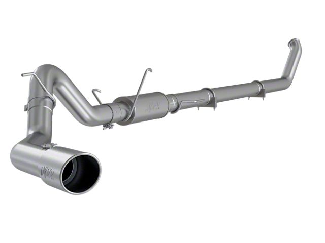 MBRP Armor Lite Turbo-Back Single Exhaust System with Polished Tip; Side Exit (03-04 4WD 5.9L RAM 3500)