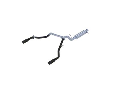 MBRP Armor BLK Dual Exhaust System; Rear Exit (19-23 Ranger)