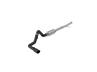MBRP Armor Black Single Exhaust System with Polished Tip; Side Exit (24-26 2.3L EcoBoost Ranger)