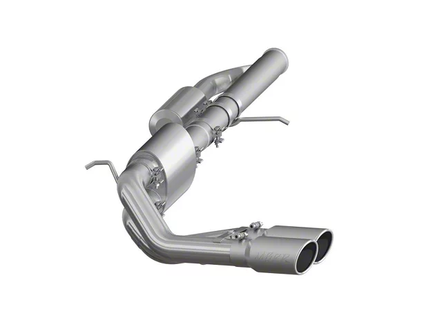 MBRP Armor Lite Dual Exhaust System with Polished Tips; Middle Side Exit (09-18 5.3L Sierra 1500)