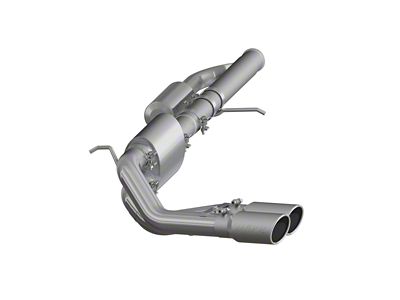 MBRP Armor Pro Dual Exhaust System with Polished Tips; Middle Side Exit (09-18 5.3L Sierra 1500)