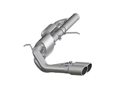 MBRP Armor Plus Dual Exhaust System with Polished Tips; Middle Side Exit (09-18 5.3L Sierra 1500)