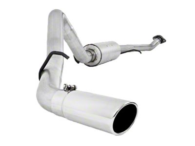 MBRP Armor Lite Single Exhaust System with Polished Tip; Side Exit (03-06 4.8L Sierra 1500)