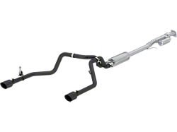 MBRP Armor BLK Dual Exhaust System; Rear Exit (19-25 2.7L Sierra 1500)