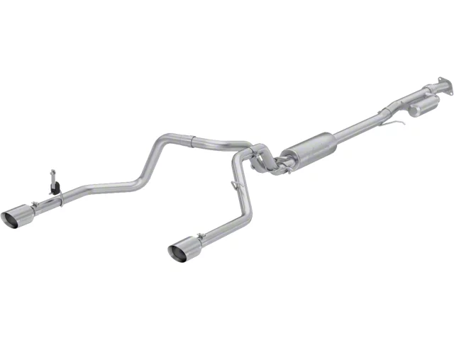 MBRP Armor Pro Dual Exhaust System with Polished Tips; Rear Exit (19-24 2.7L Sierra 1500)
