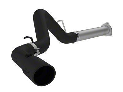 MBRP Armor BLK Filter-Back Single Exhaust System; Side Exit (07-10 6.6L Duramax Sierra 2500 HD)