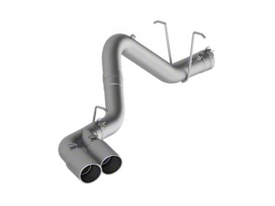 MBRP Armor Lite Filter-Back Single Exhaust System with Dual Polished Tips; Side Exit (11-19 6.6L Duramax Sierra 2500 HD)