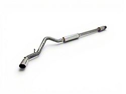 MBRP Armor Lite Single Exhaust System with Polished Tip; Side Exit (20-26 6.6L Gas Sierra 2500 HD)