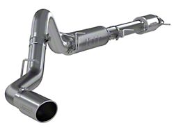 MBRP Armor Lite Single Exhaust System with Polished Tip; Side Exit (20-24 6.6L Gas Sierra 2500 HD)