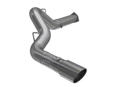 MBRP Armor Lite Filter-Back Single Exhaust System with Polished Tip; Side Exit (07-10 6.6L Duramax Sierra 2500 HD)