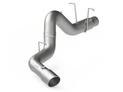 MBRP Armor Lite Filter-Back Single Exhaust System with Polished Tip; Side Exit (11-19 6.6L Duramax Sierra 2500 HD)